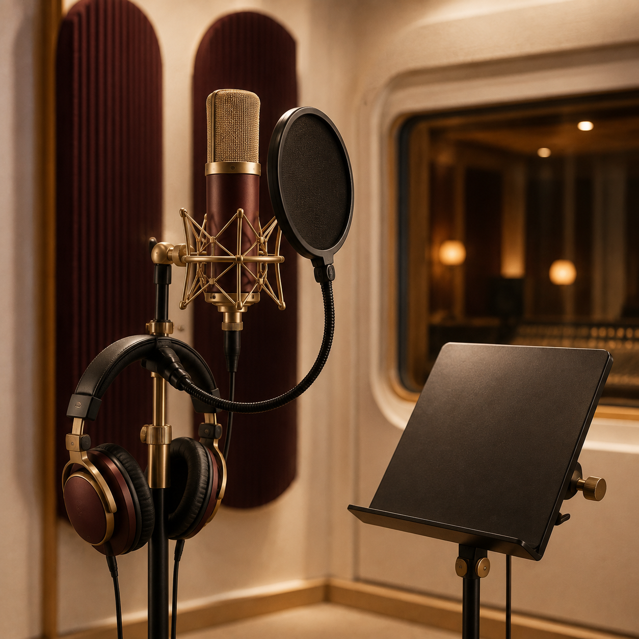 Lead and backing vocal recording
